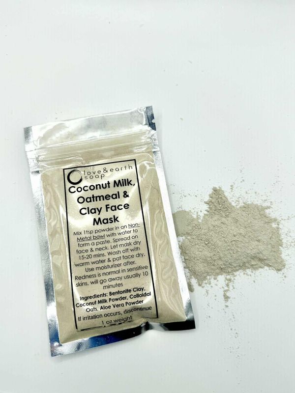 Coconut Milk, Oatmeal & Clay  Face Mask
