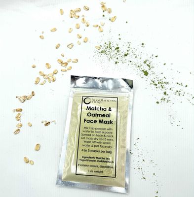 Matcha Yogurt & Oatmeal Face Mask