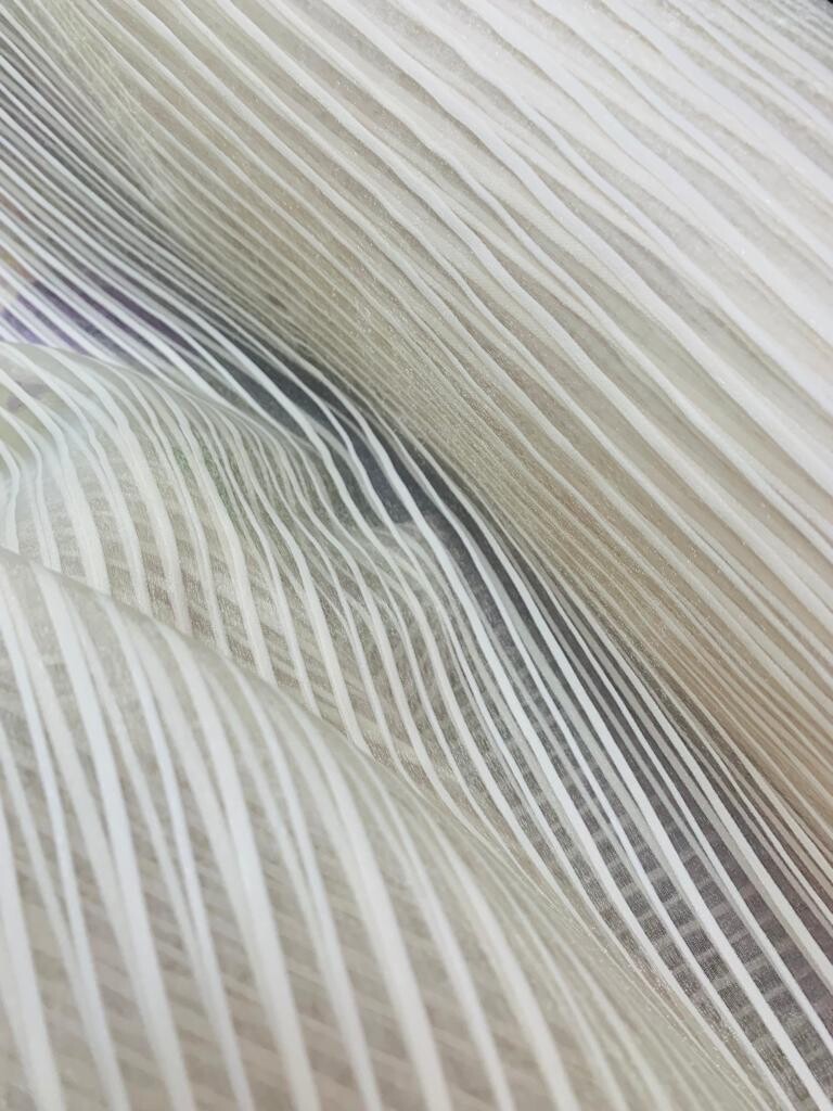 ORGANZA SOFIA NATURAL C/RAYAS