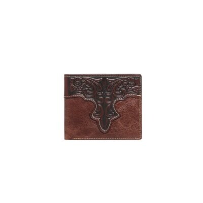 Genuine Leather Tooled Collection Men's Wallet CF