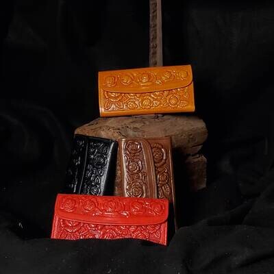 Tooled Leather Wallet RD