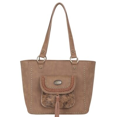 Hair-On Leather Concealed Handgun Tote