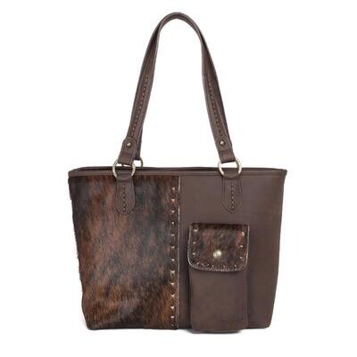 Hair-On Leather Collection Concealed Handgun Tote CF