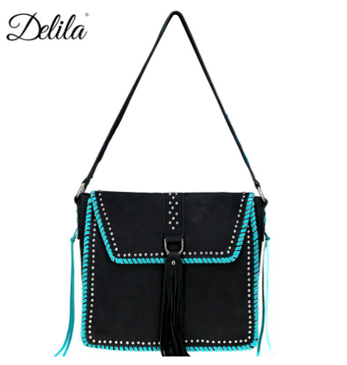 Delila Leather Hobo Bag