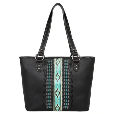 Aztec Embossed Con.Carry Tote MW1153G-8317BK