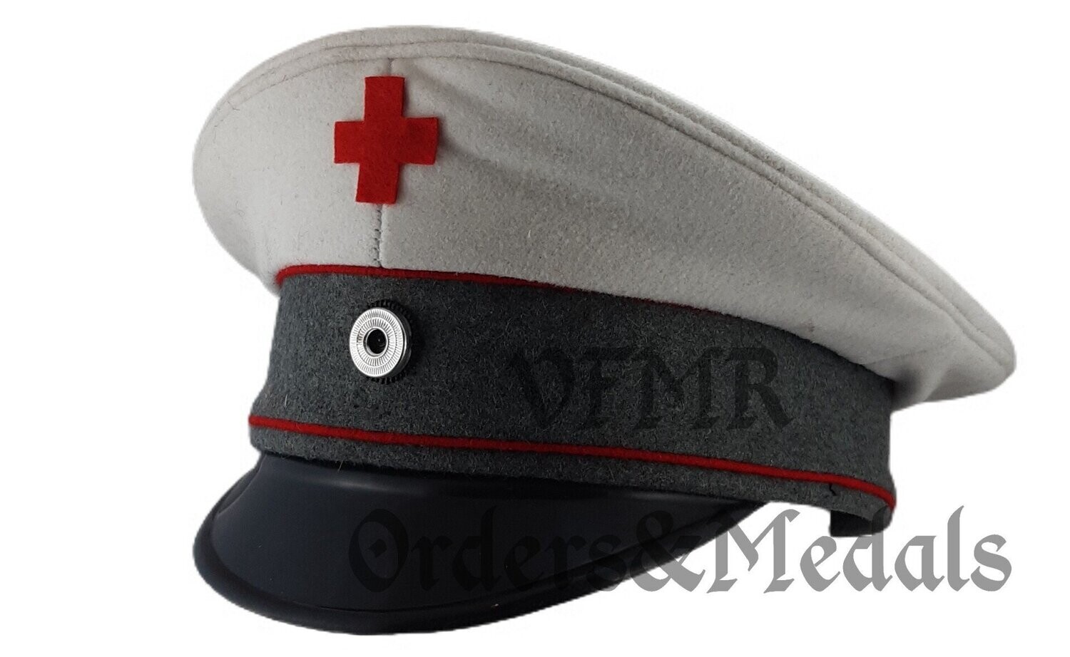 Gorra de oficial médico voluntario del Ejército Imperial Alemán