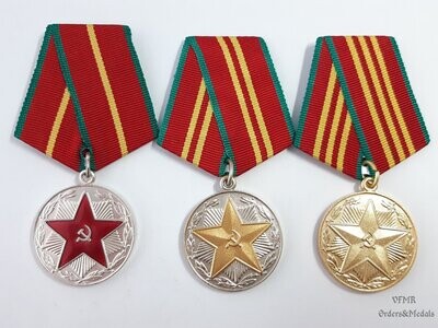 Medallas por irreprochable servicio en las Fuerzas Armadas de la URSS