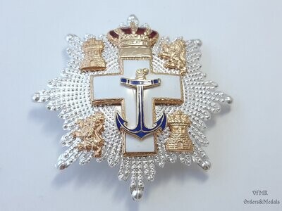 Cruz de 1ª clase de la Orden del Mérito Naval distintivo blanco