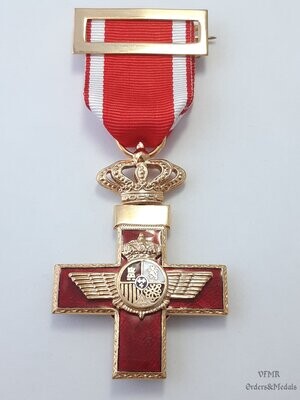 Cruz de la Orden del Mérito Aeronáutico distintivo rojo