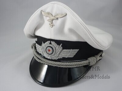 Gorra de oficial de la Luftwaffe para el uniforme de verano