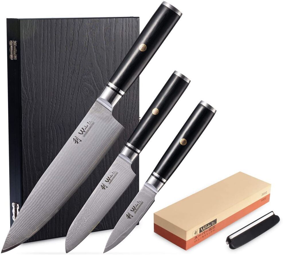 Damastmesser 3er Set