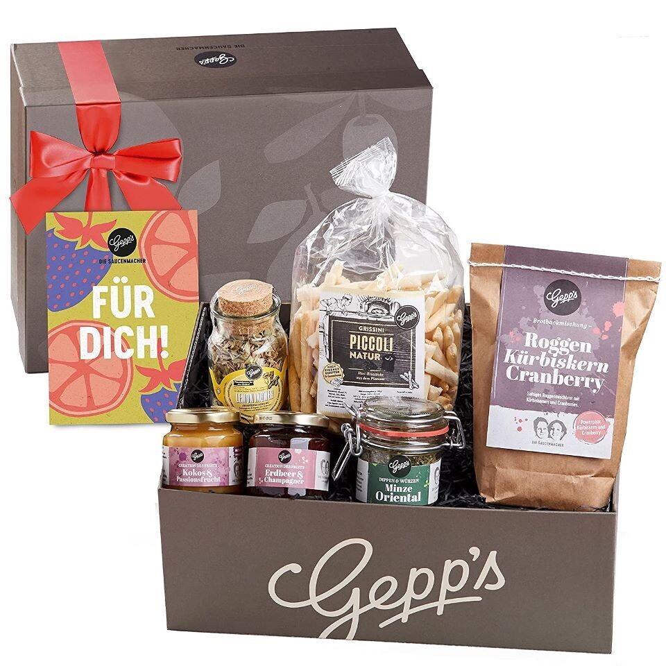 Feinkost Geschenkbox, Verwöhnpaket für Frauen