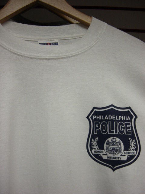 Philadelphia Police White T-Shirt