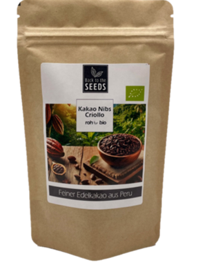 Kakao Nibs - Bio - Sorte &quot;Criollo&quot; - Rohkostqualität