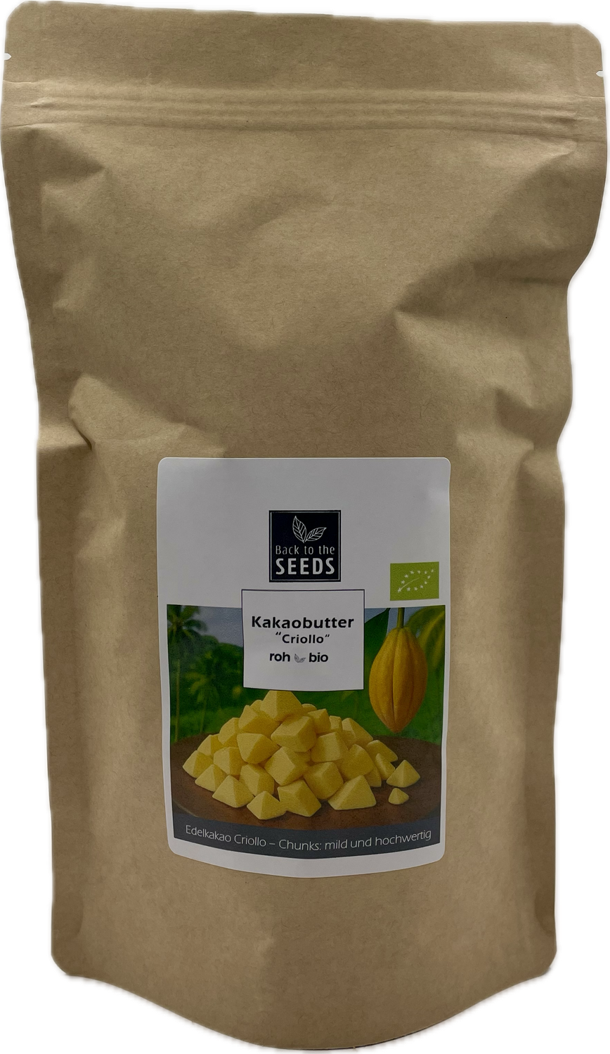 Kakaobutter Chunks - Criollo - Bio - Rohkostqualität