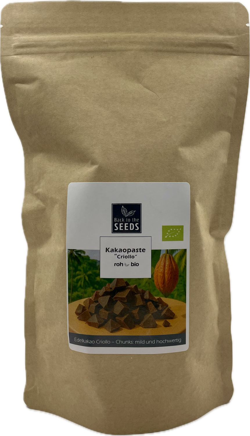 Kakaopaste Chunks - &quot;Criollo&quot; - Bio - Rohkostqualität