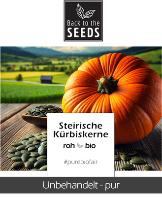 Steirische Kürbiskerne - Bio - Rohkostqualität - unbehandelt - 500g