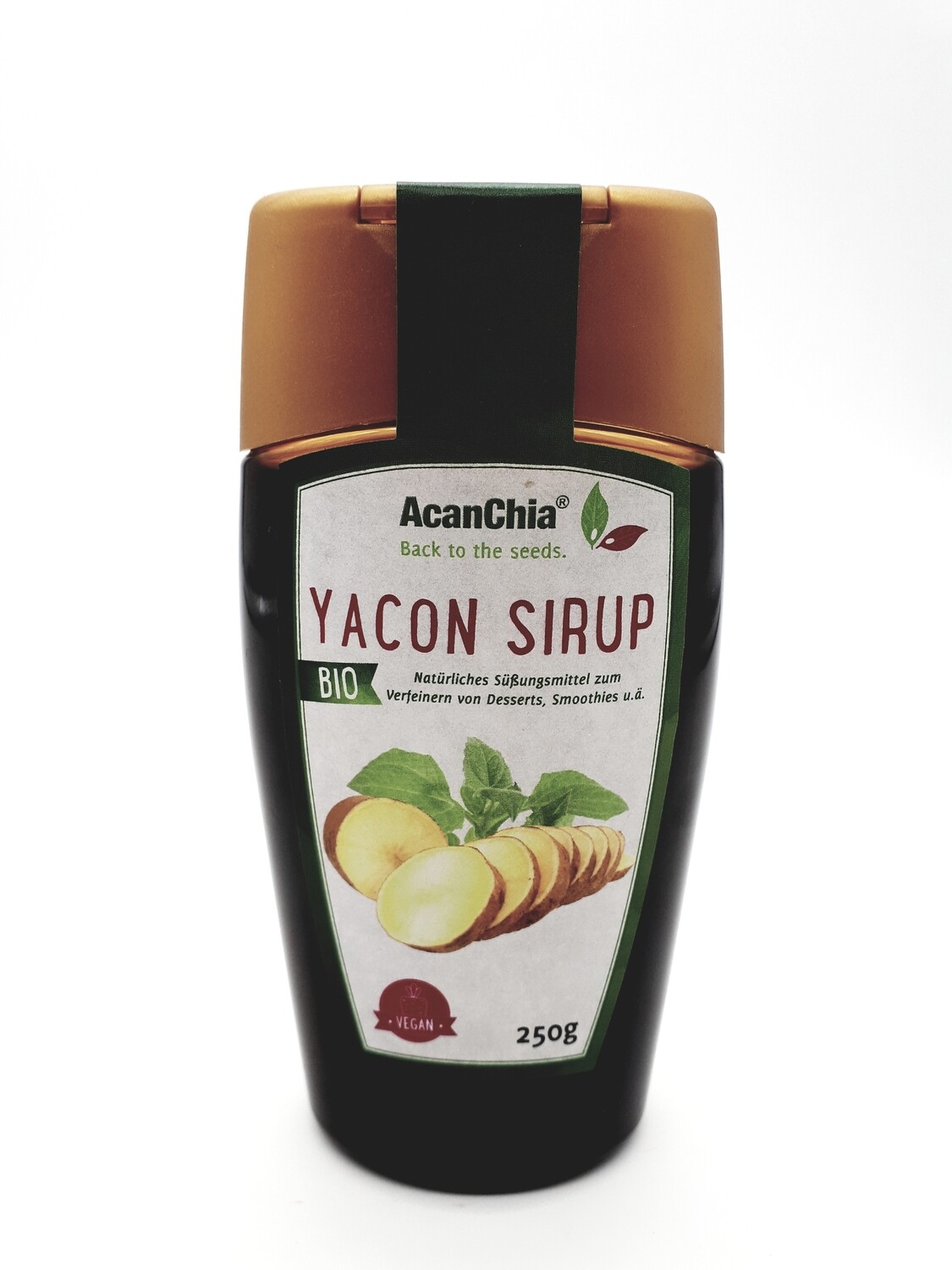 Yaconsirup 250 g - Bio - Rohkostqualität - Natürliche Zuckeralternative aus der Yacon-Wurzel