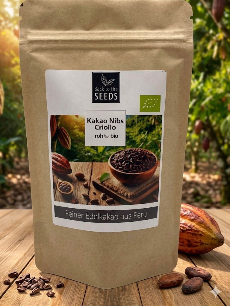 Kakao Nibs - Bio - Sorte "Criollo" - Rohkostqualität