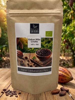 Kakao Nibs - Bio - Sorte "Criollo" - Rohkostqualität