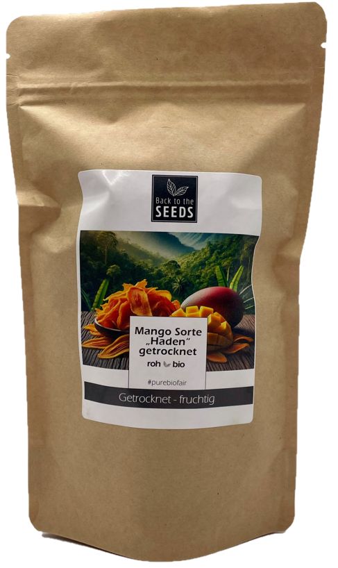 Mangostreifen – Sorte „Haden“ - getrocknet - Bio - Rohkostqualität