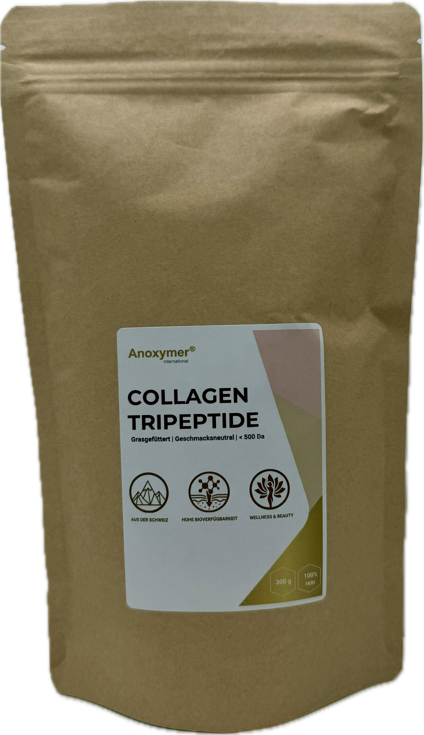 Collagen Hydrolysat - Tripeptid - 300g/800g/2kg - Gute Löslichkeit - geschmacksneutral - ohne Zusätze - aus dem Rind - hohe Bioverfügbarkeit - 1 Teelöffel pro Tag (2,5g)