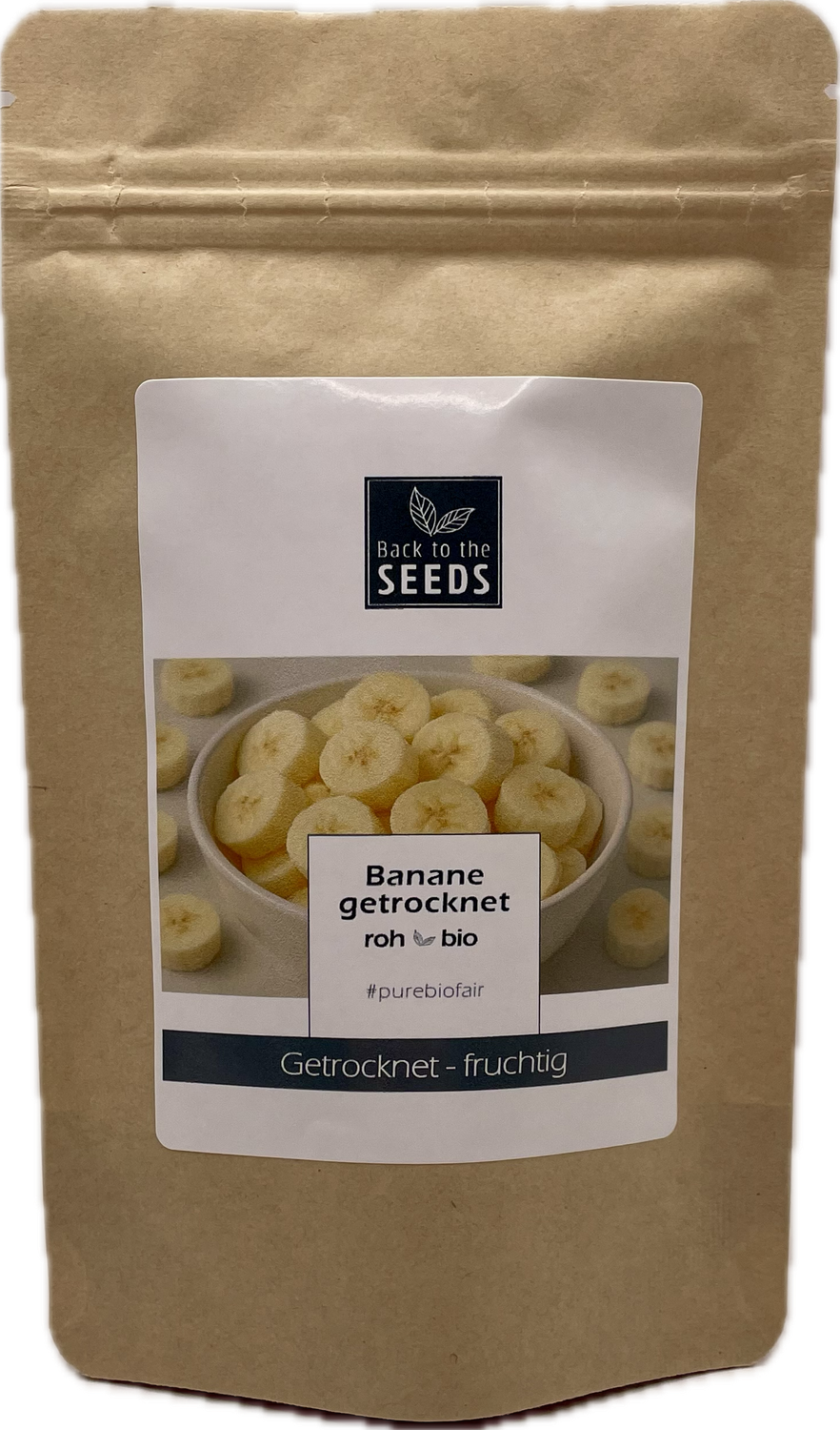 Getrocknete Bio-Bananen, ohne Zuckerzusatz, 300 g aus Peru, ohne Zusatzstoffen und Rohkostqualität