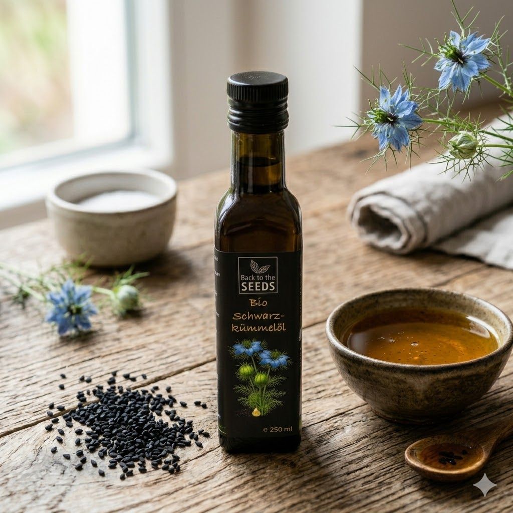 Schwarzkümmelöl 250 ml – Ägyptisch &amp; Kaltgepresst – 100% Nativ &amp; Naturrein – Premium Nigella Sativa – Vegan &amp; Rohkostqualität