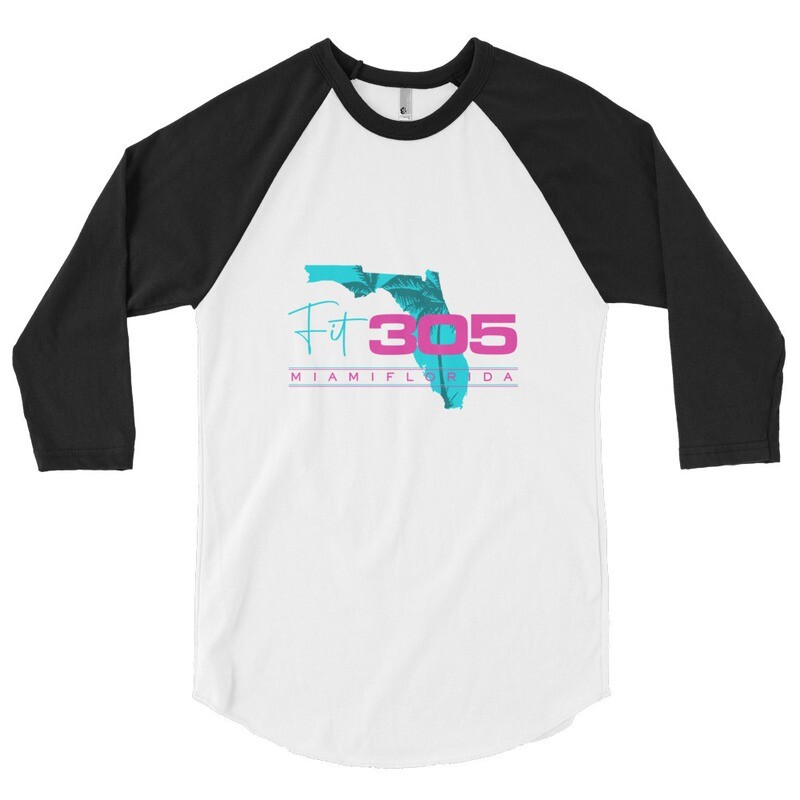 Unisex 3/4 Length Baseball Tee - USA Made