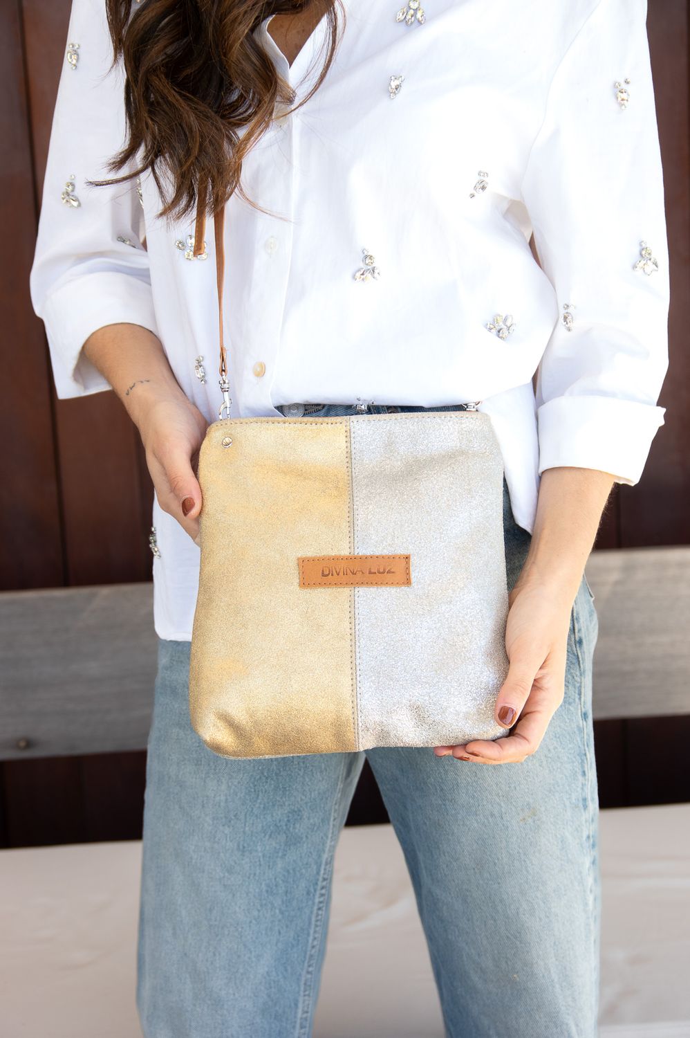 Cell Bag Big - Dorado / Plateado