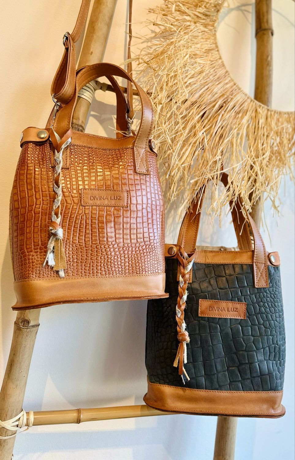 Matera sur crocco con correa - Negro