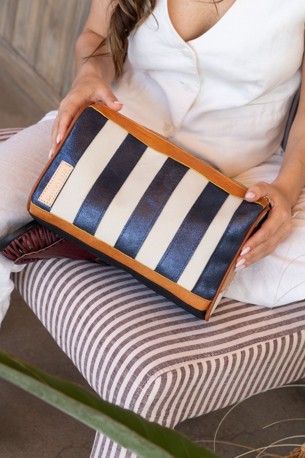 Necessaire Stripes - Azul