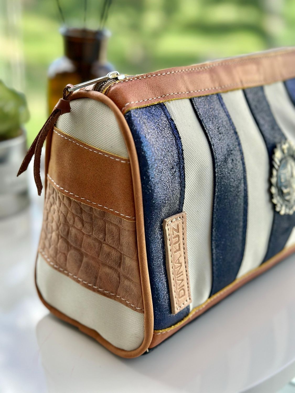 Necessaire Stripes Oriental - Azul