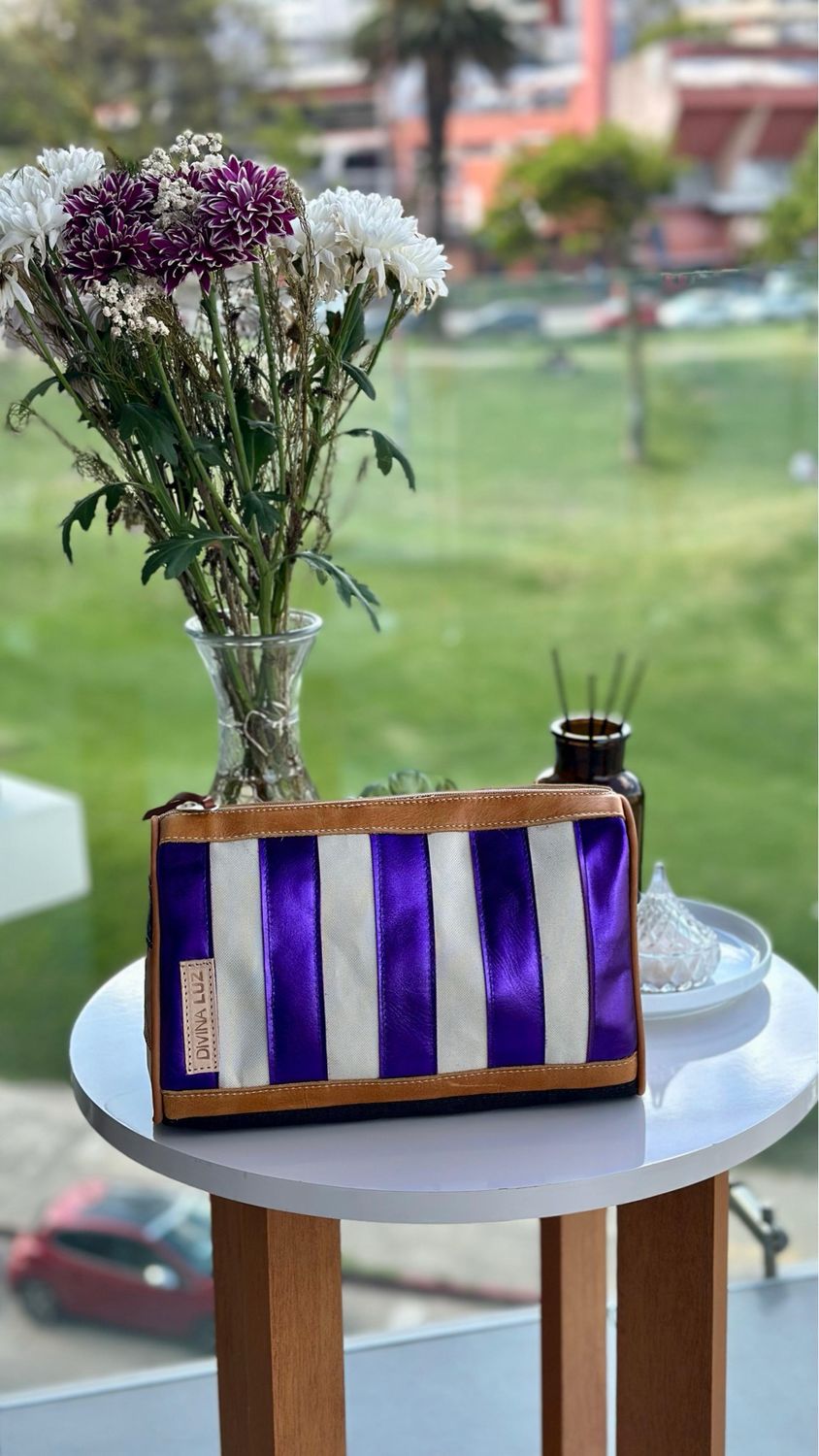 Necessaire Stripes - Morado