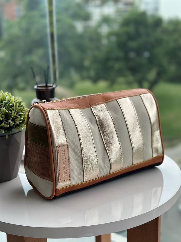Necessaire Stripes - Oro