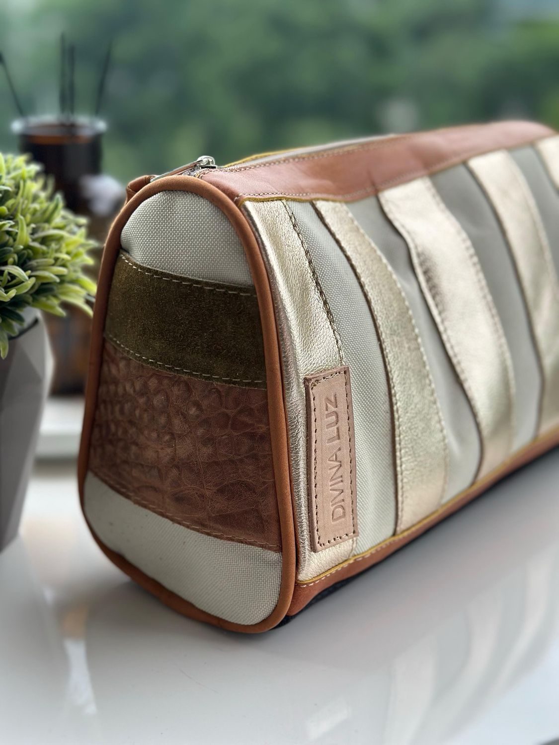 Necessaire Stripes - Oro