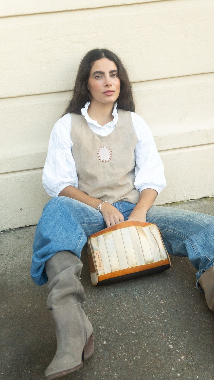 Necessaire Stripes - Oro