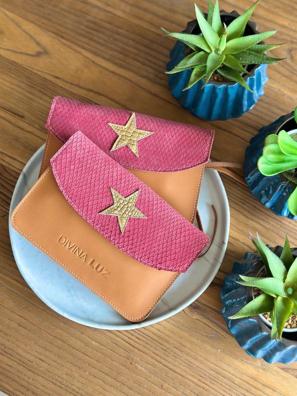 Sobrebille Star - Fucsia / Camel