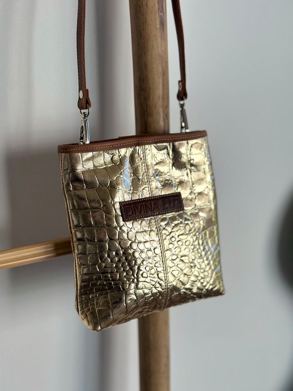 Cel Bag Crocco - Dorado
