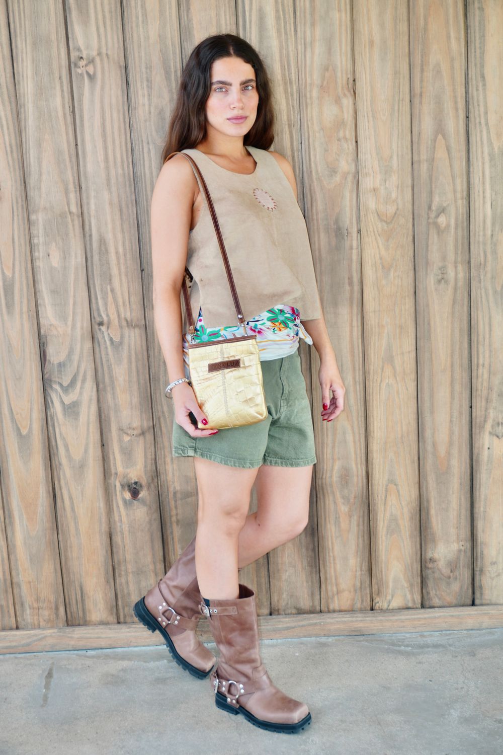 Cel Bag Crocco - Dorado