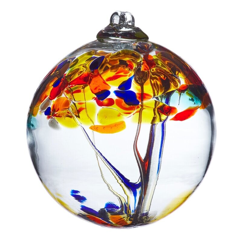 6” Glass Orb Tree of Positivity