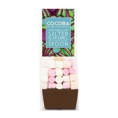 Cocoba Marshmallow Salted Carmel Hot Chocolate Spoon