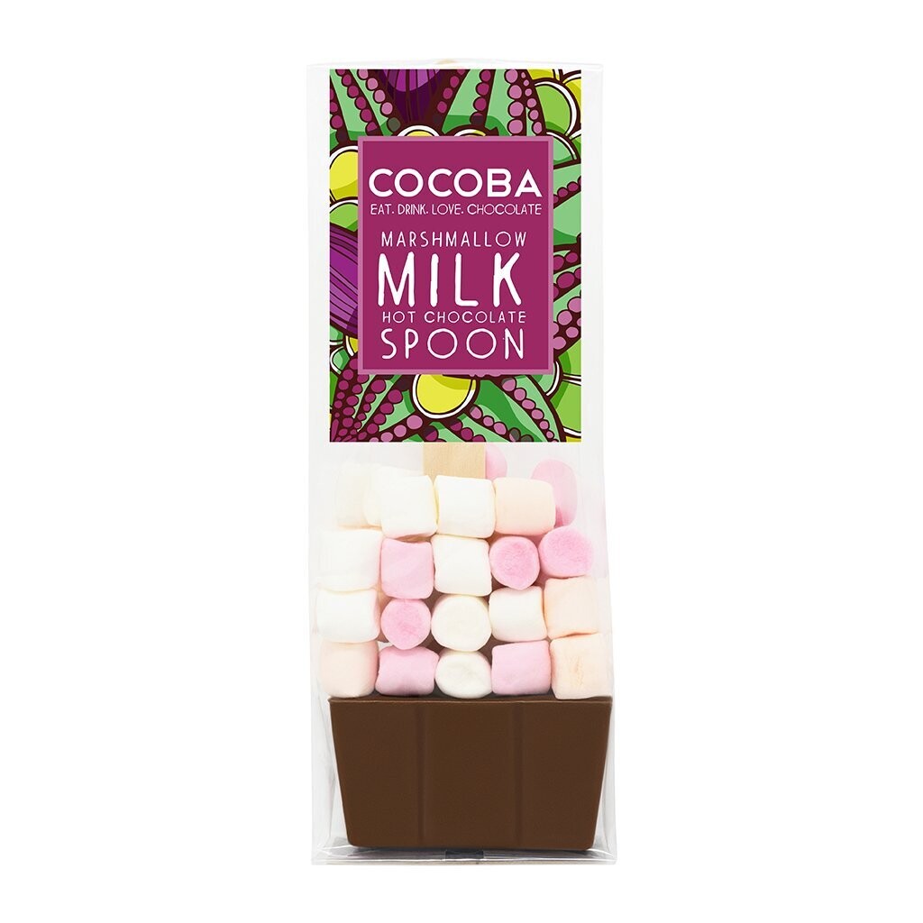 Cocoba Marshmallow Milk Chocolate Spoon