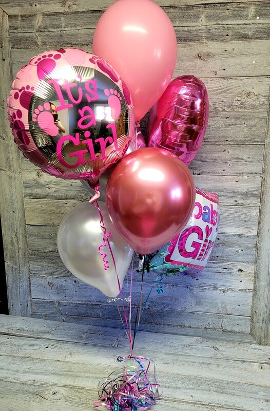 Baby Girl Balloon Bouquet
