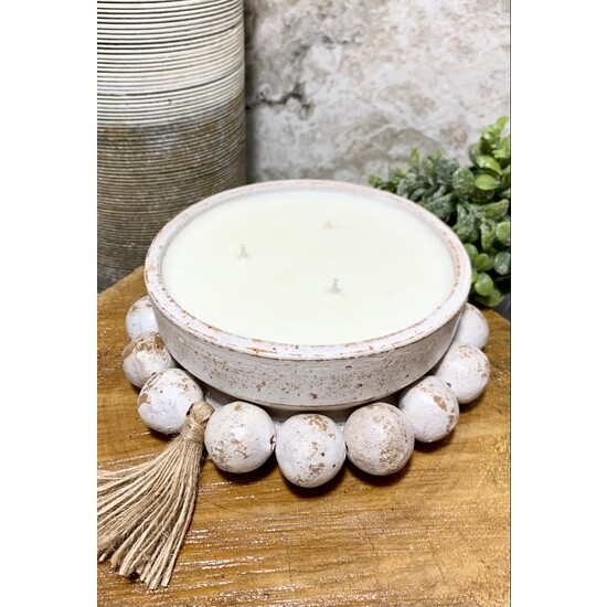 Blackberry Sage - 3 Wick Handmade Pottery Soy Candle
