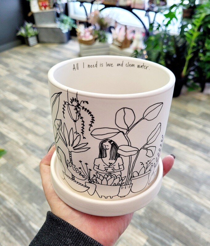 4" Plant Lady Pot