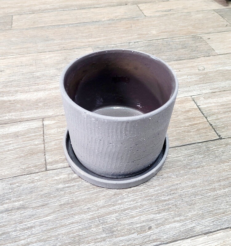 5" Grey Easton Pot