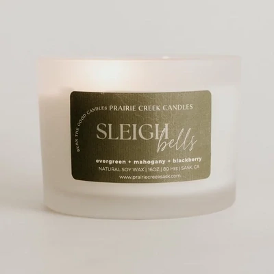 16oz Sleigh Bells Wood Wick Candle