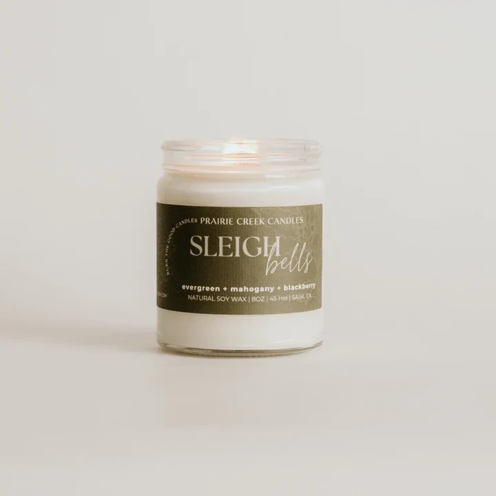 8oz Sleigh Bells Wood Wick Candle