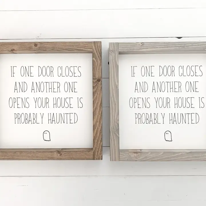 Your house is probably haunted - White Dark Walnut